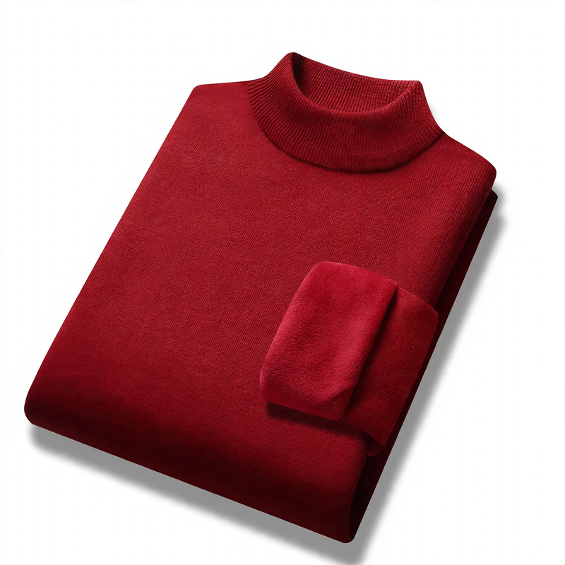 Men's turtleneck sweater, insulated, warm, autumn and winter