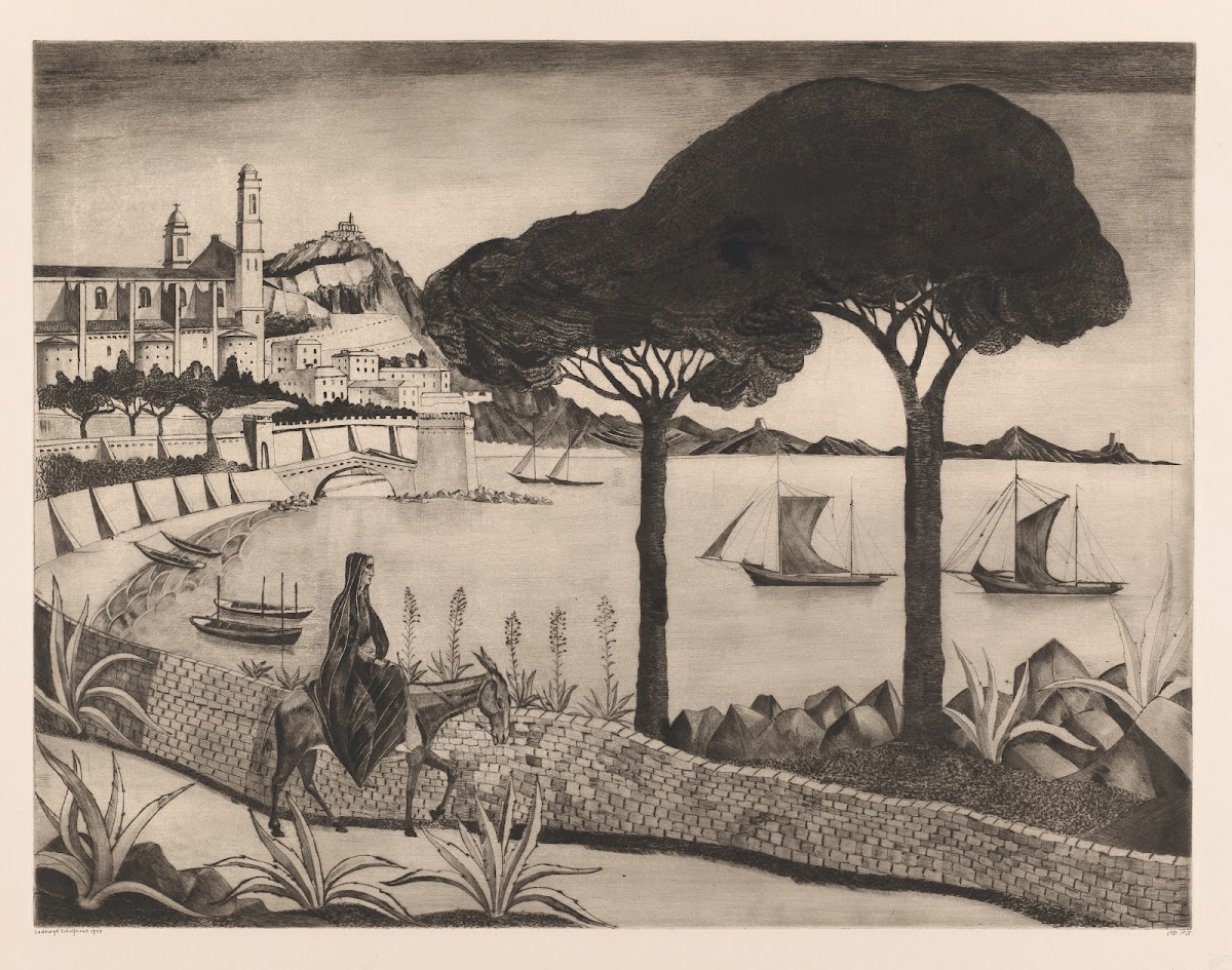 Haven van Bastia op Corsica 1924