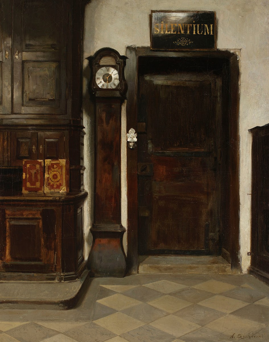 In the sacristy  Silentium
