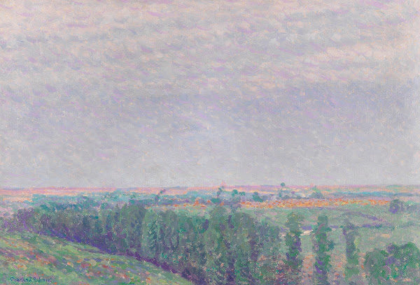Sommerlandschaft mit Zypressen 1910