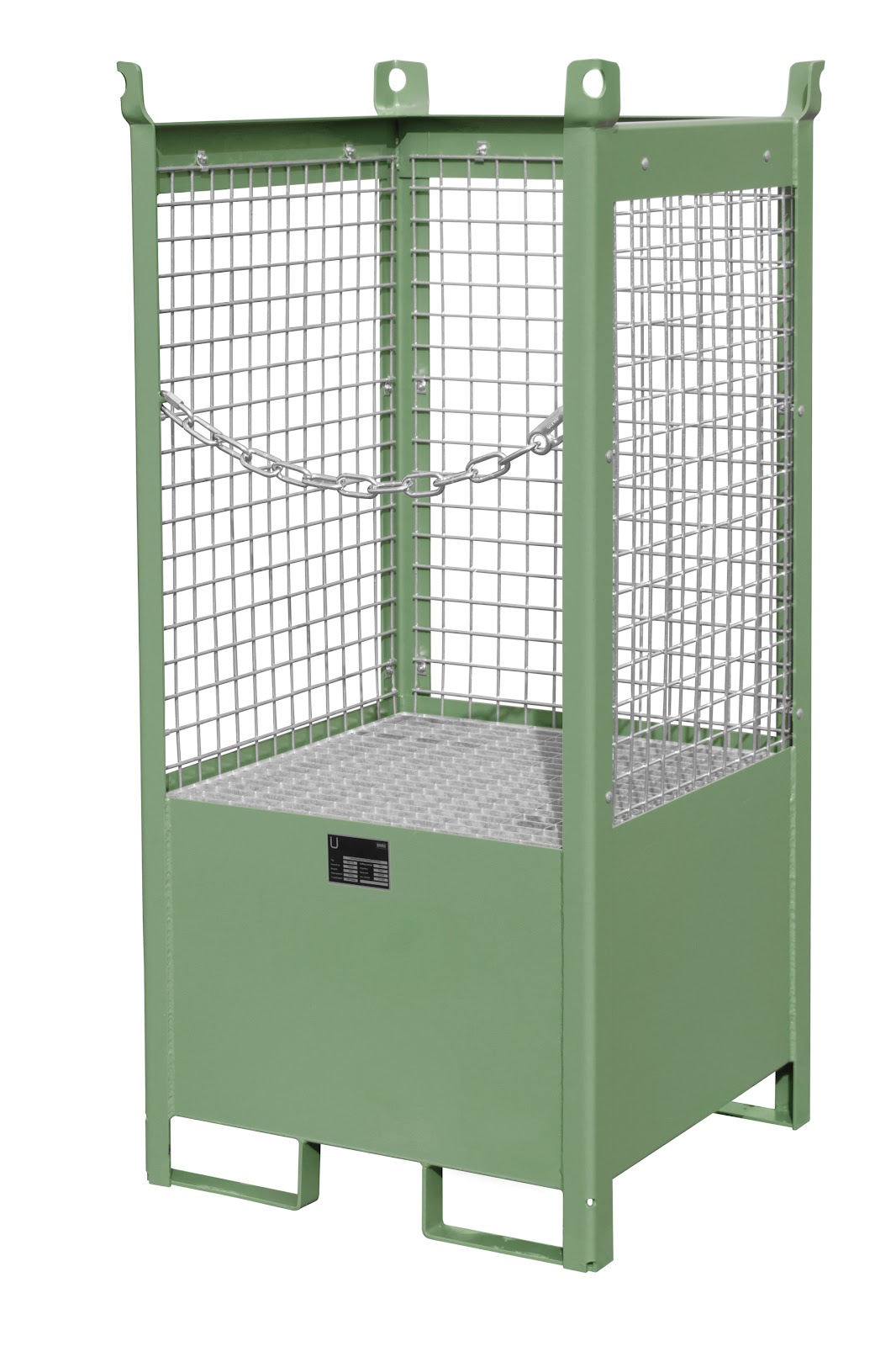 Vaten-stapelpallets FSP-1 D, gelakt, Resedagroen
