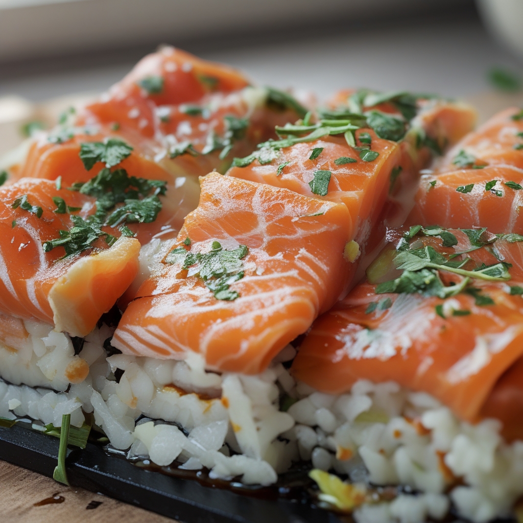 Salmon Sushi Bake (Viral Recipe) - Easy Homemade Comfort Food finished