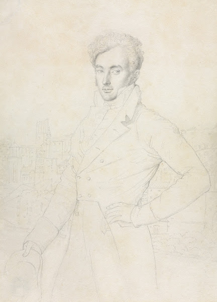 Portrait of a Young Man Standing on the Quirinal with the Turris Comitum in the