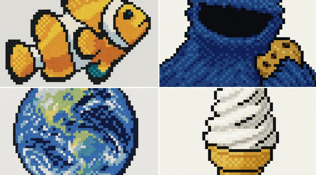 Retexturización de iconos de interfaz de usuario de píxeles retro