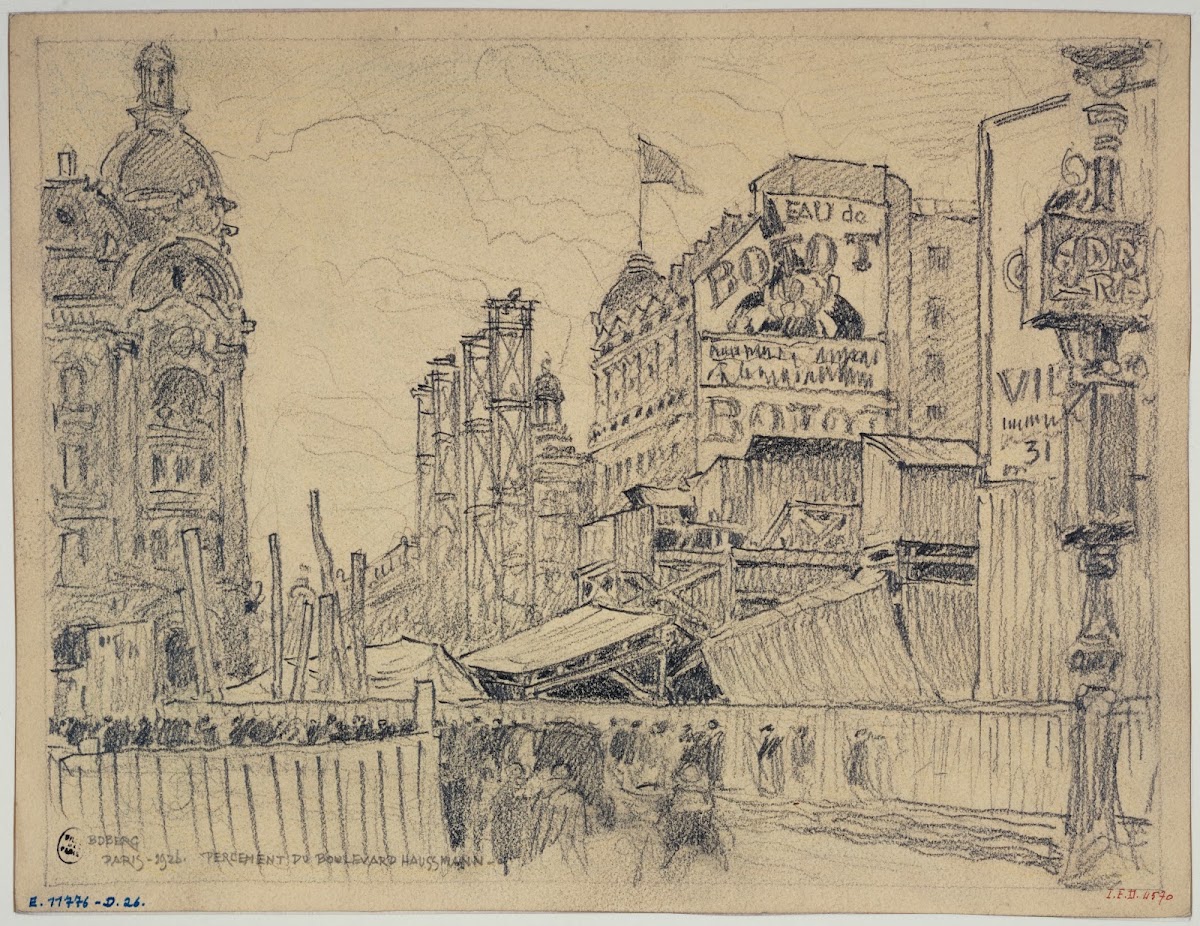 Le percement du boulevard Haussmann 1926