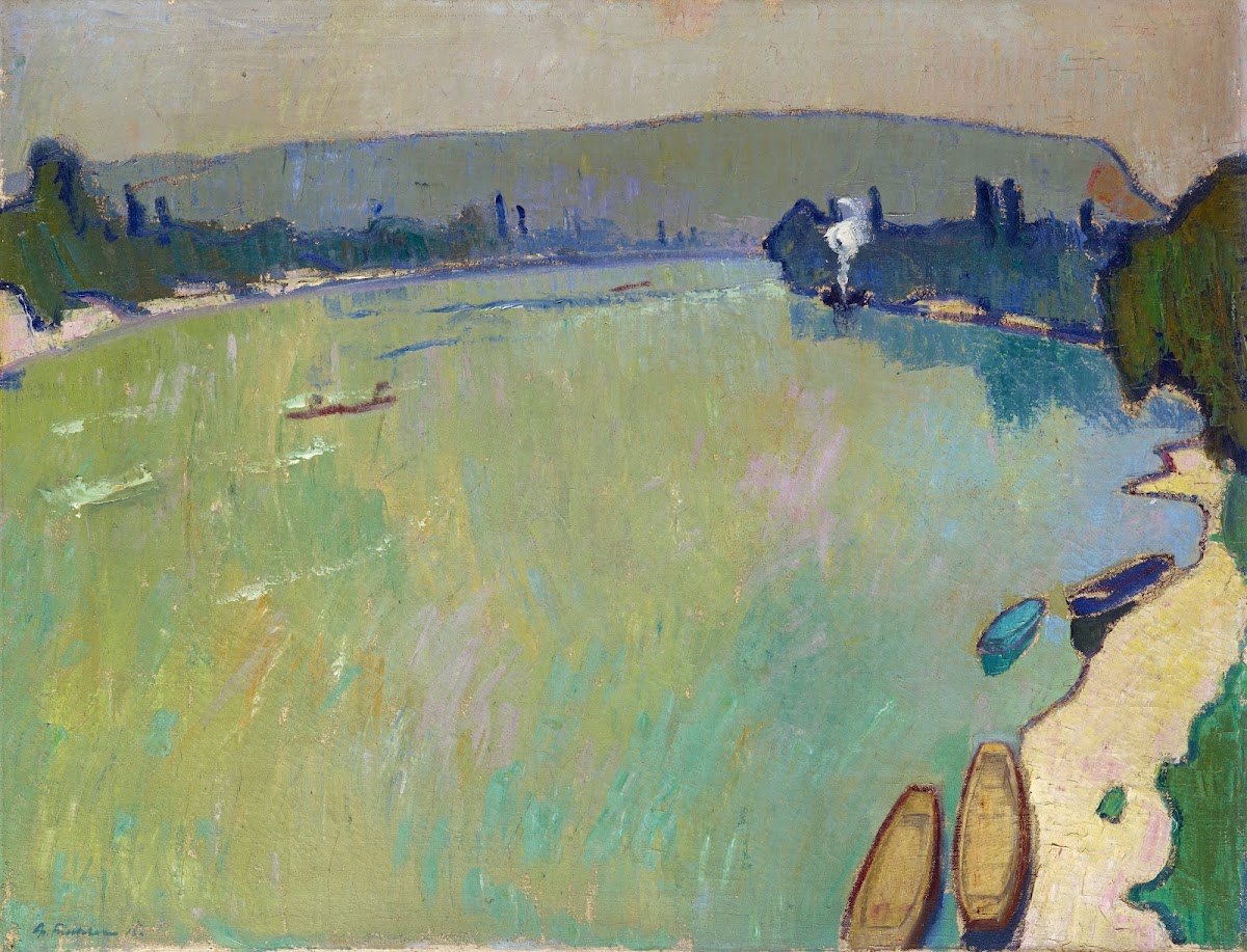 Landscape At The Rhine View From The Bridge 1913