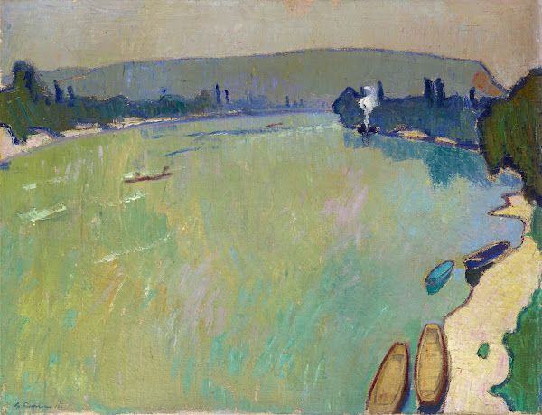 Landscape At The Rhine View From The Bridge 1913