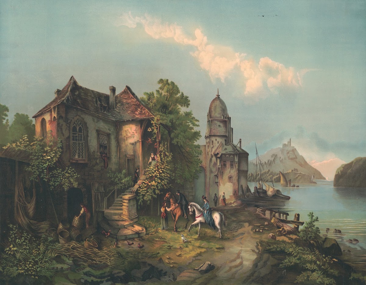 Passau in the Danube 1890
