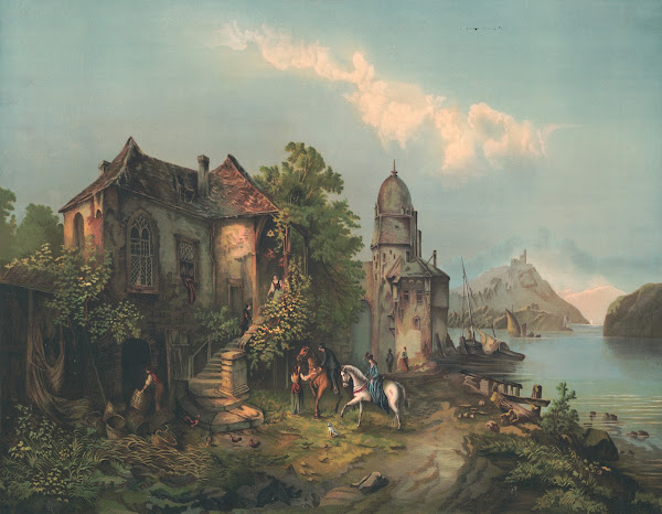Passau in the Danube 1890