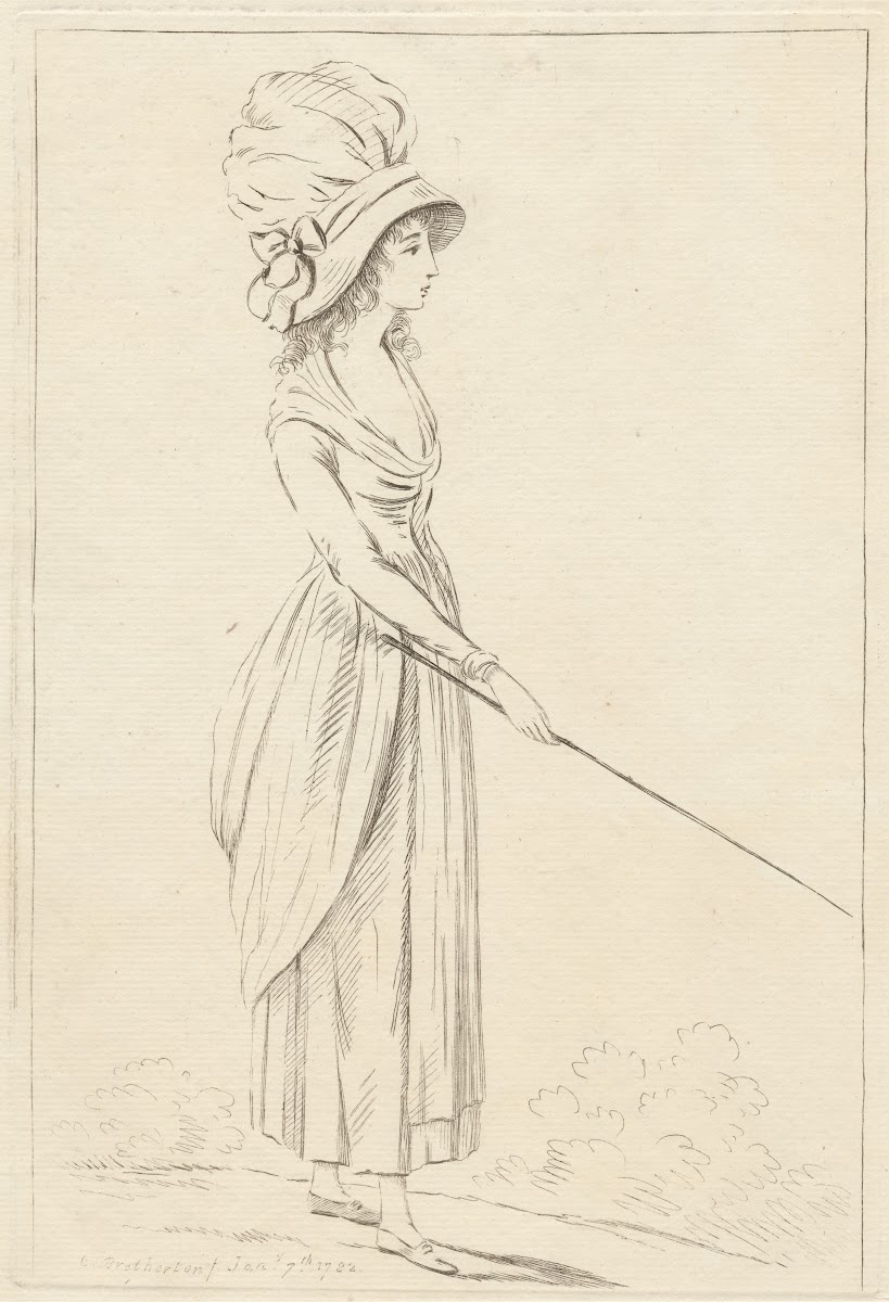 Lady Pointing With A Stick 1782