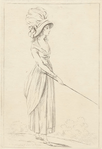 Lady Pointing With A Stick 1782