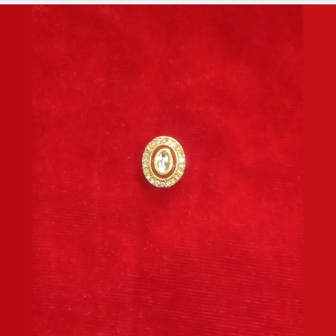 R31-Oval Red Meena (Pack Of 3)