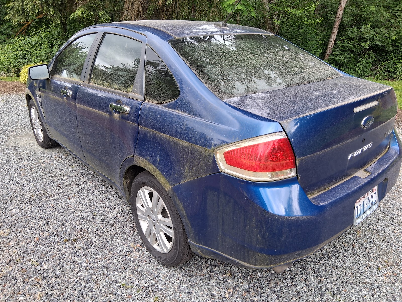 Dirty Ford Focus before exterior detailing