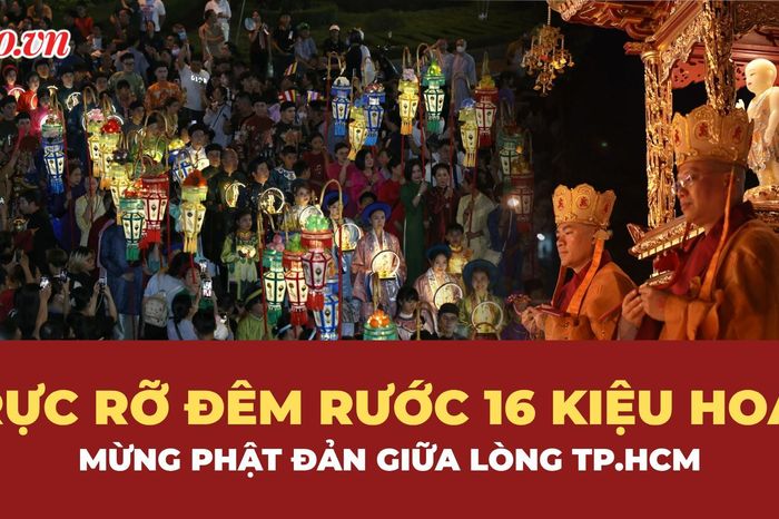 Hàng ngàn người đổ về trung tâm TP.HCM dự lễ rước tôn tượng Đức Phật đản sinh - Báo Pháp Luật TP.HCM