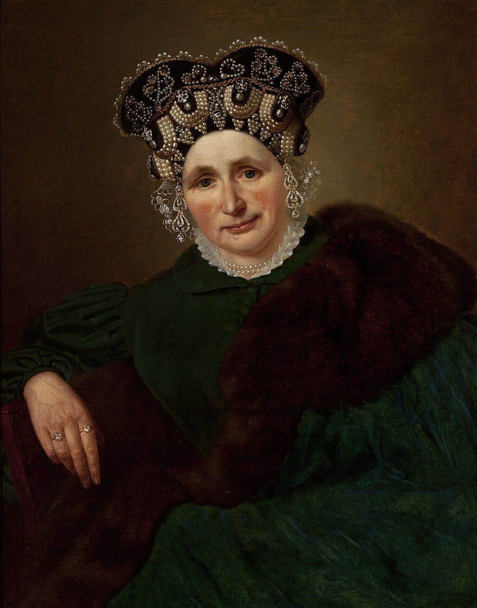 Portrait of Mrs Pozner circa 1845