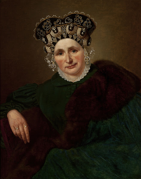 Portrait of Mrs Pozner circa 1845