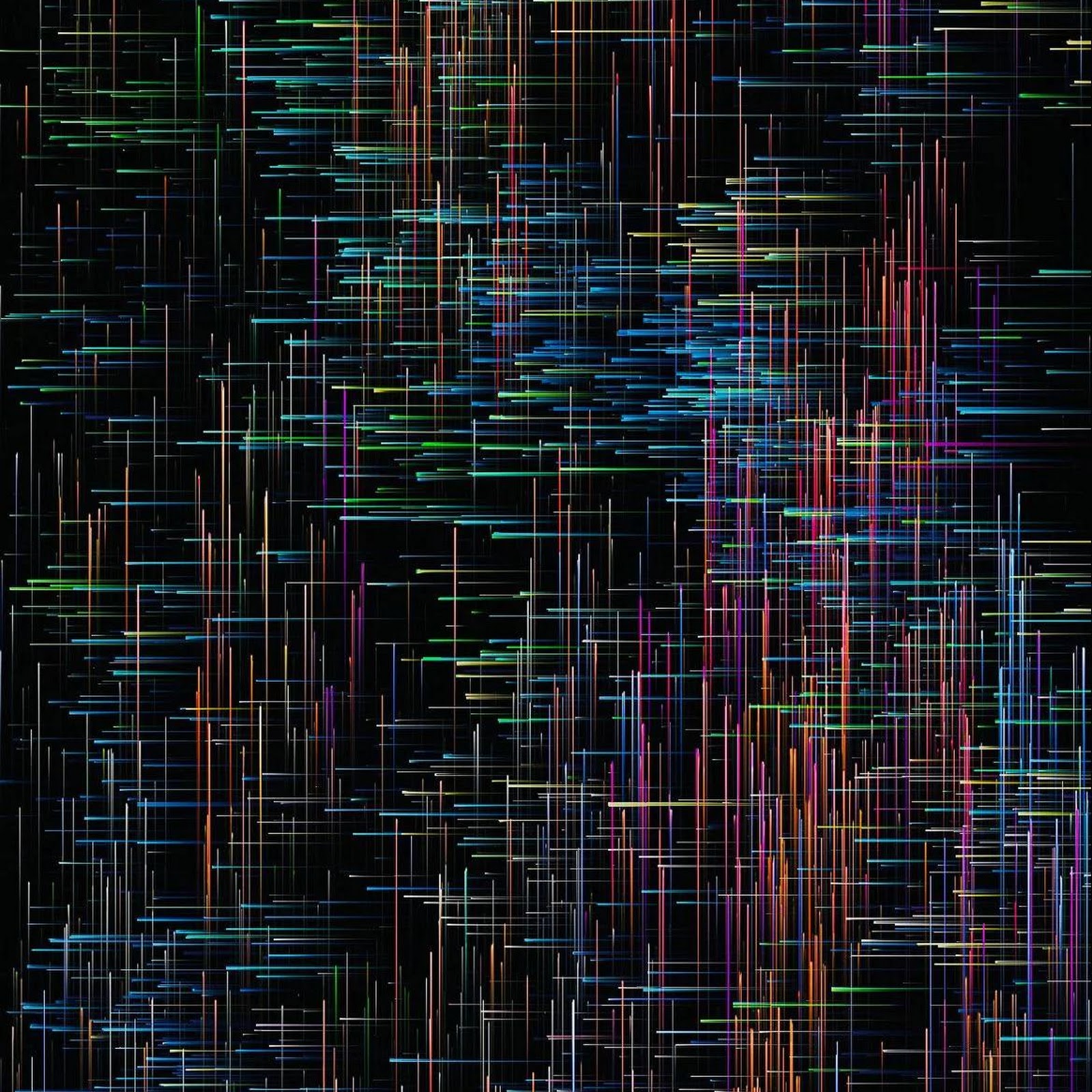 Download Abstract Digital Light Rain Full HD iPhone