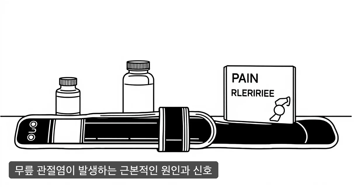 무릎 관절염이 발생하는 근본적인 원인과 신호
