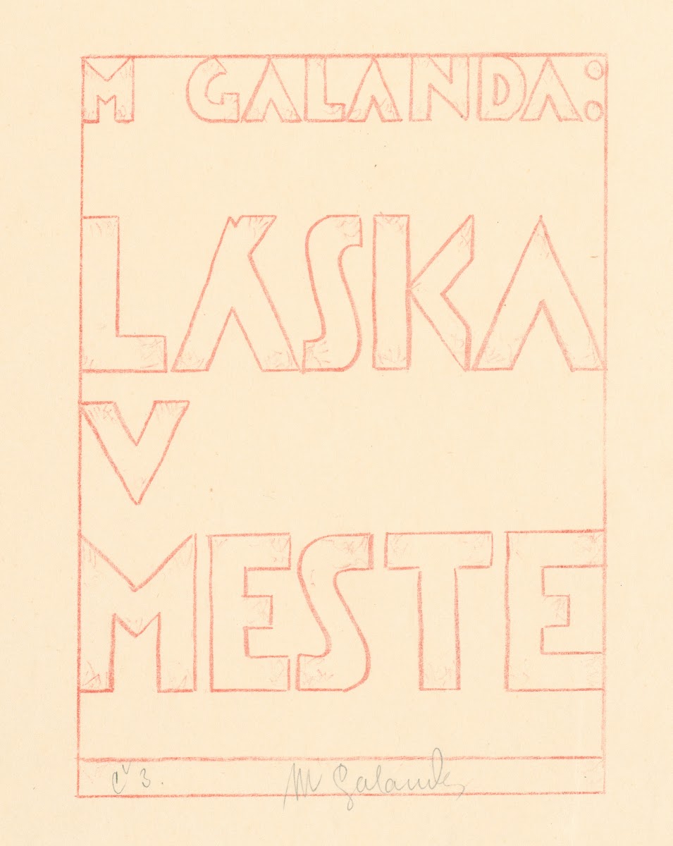 Love in the city  Title page 1924