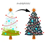 Christmas Tree Canva Frame Hand drawn christmas tree photo 7 template 123