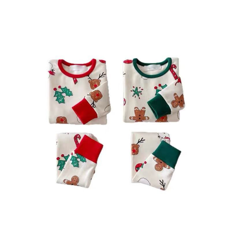 Wärmendes Kinder-Hausanzug-Set für Herbst und Winter