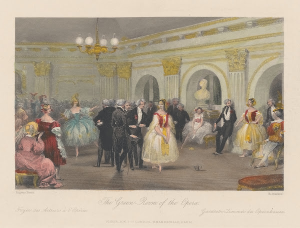 The green room of the Opera Foyer des acteurs à lOpéra 1840 1859