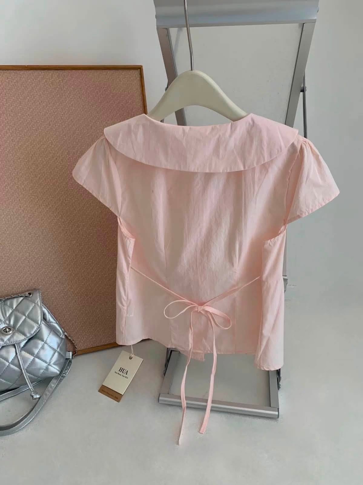 Áo kiểu Seeu cổ sen nơ XONXEN SHOP 80306 – Image 5