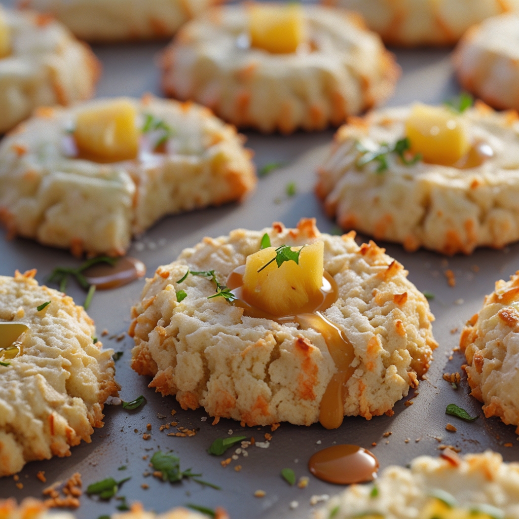 Hawaiian Pineapple Coconut Thumbprint Cookies - Easy & Delicious Homemade Treat finished