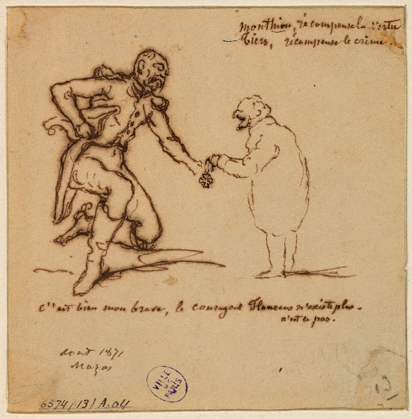 Caricature de Thiers 1871