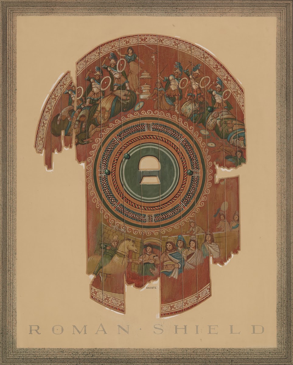 Wooden Shield with Scenes from the TrojanWar 1935 or1936