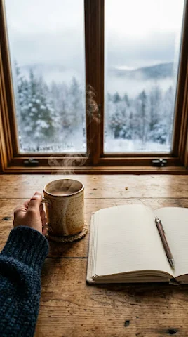 Cozy Mug and Journal by Window