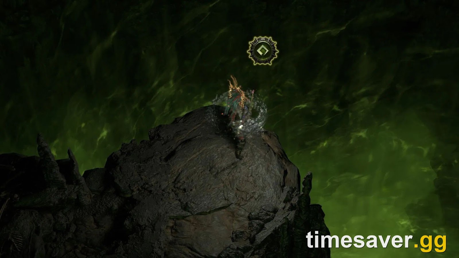 An Abyssal Lich boss in Path of Exile 2 — the Liches whose keystones Undying Hate grafts onto the passive tree
