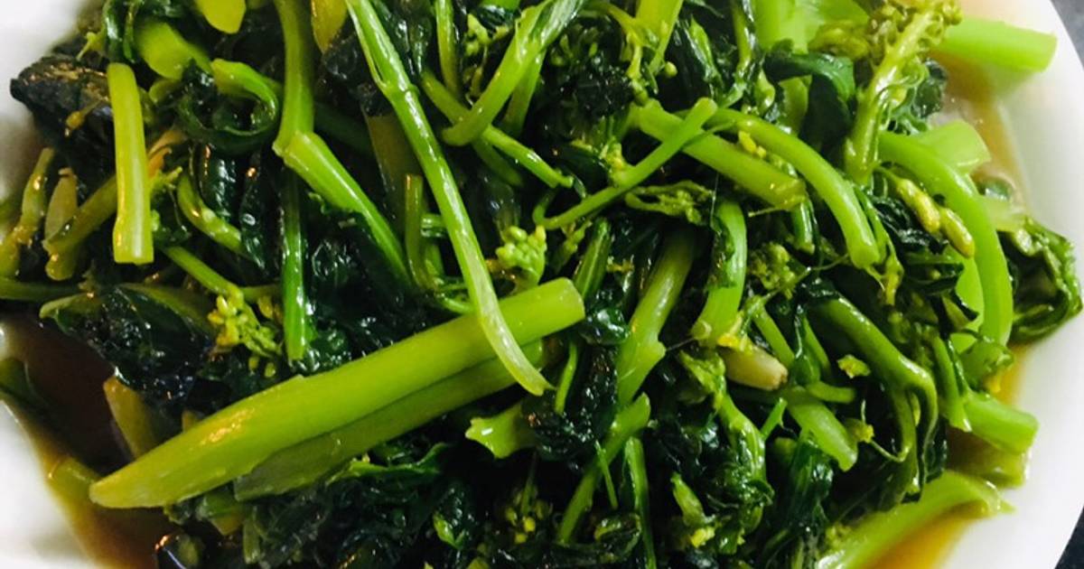 Rau Cải làn xào tỏi