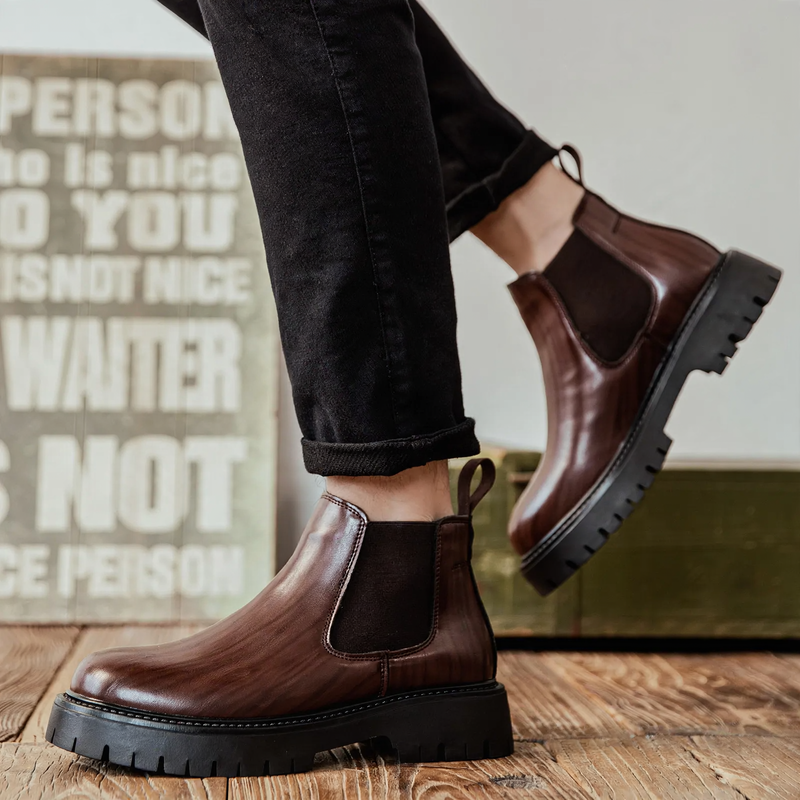 Men's Chelsea boots, ankle-high, non-slip