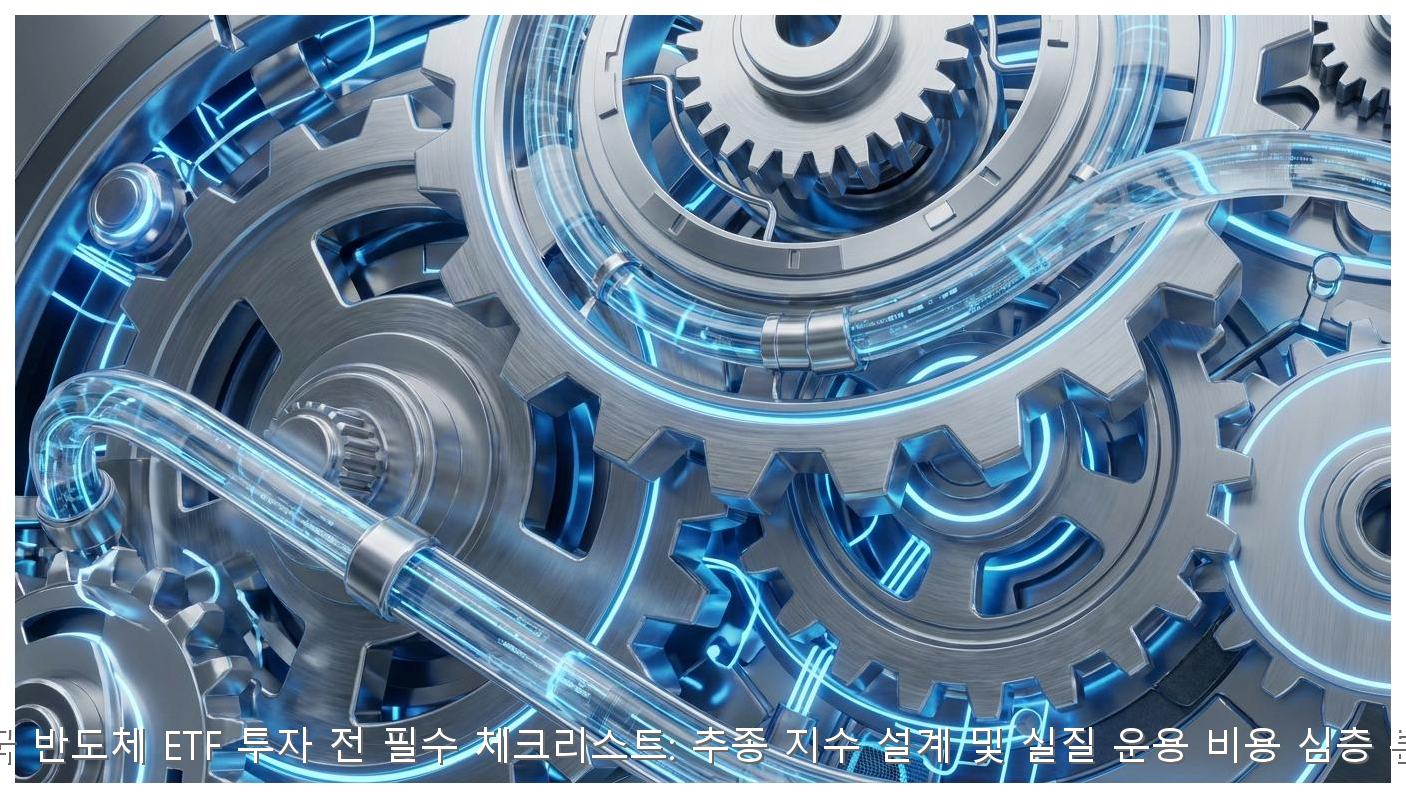 미국 반도체 ETF 투자 전 필수 체크리스트: 추종 지수 설계 및 실질 운용 비용 심층 분석 핵심 안내 및 분석 인포그래픽 (7)