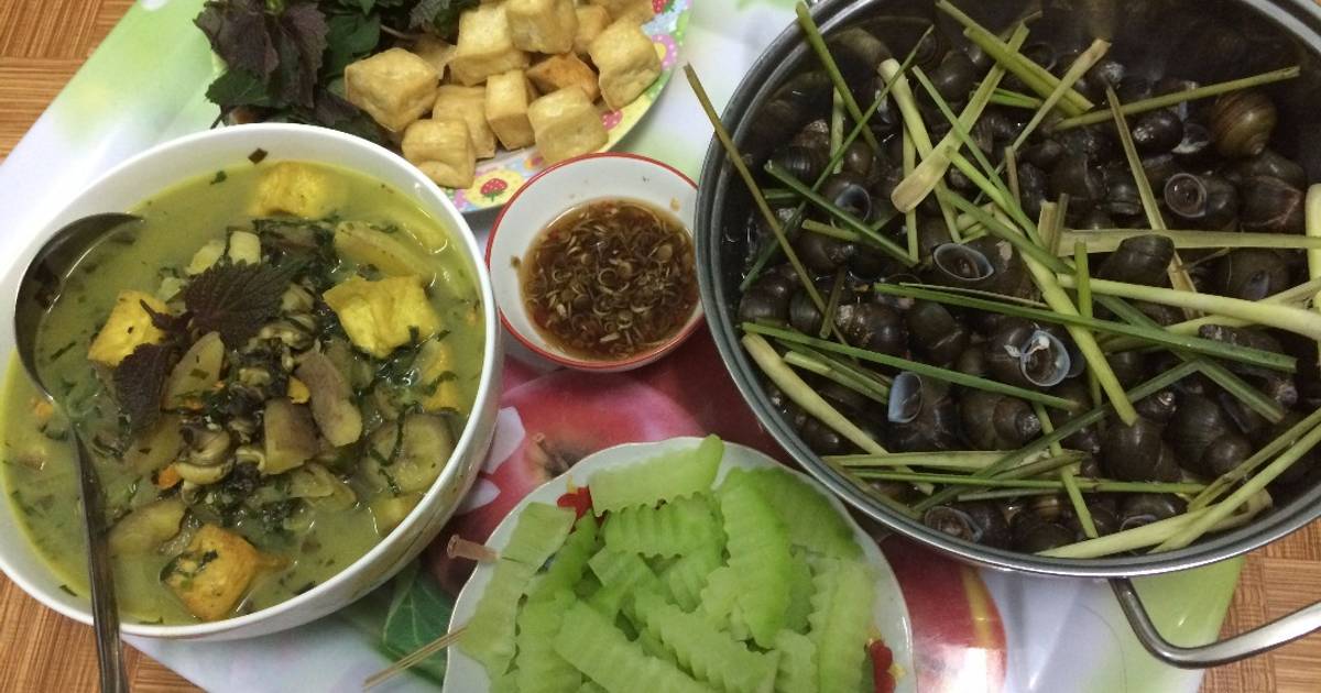 Chuối nấu đậu ốc