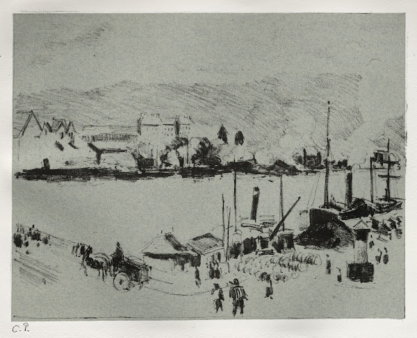 Quai Boieldieu in Rouen c 1896