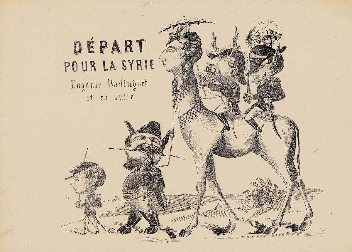 Départ pour la Syrie Eugénie Baginguet et sa suite 1870