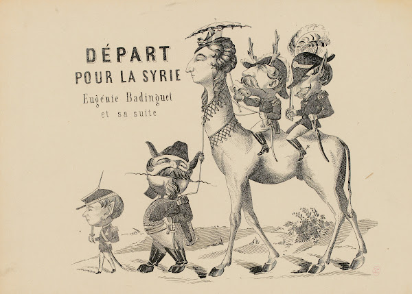 Départ pour la Syrie Eugénie Baginguet et sa suite 1870