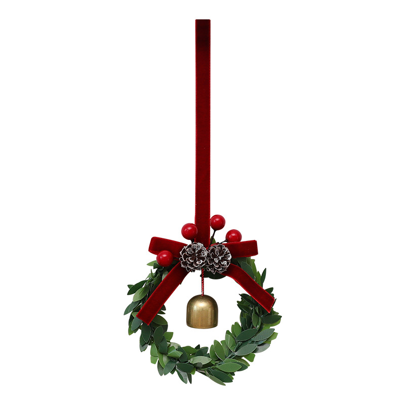 Christmas Wreath Pendant with Bells
