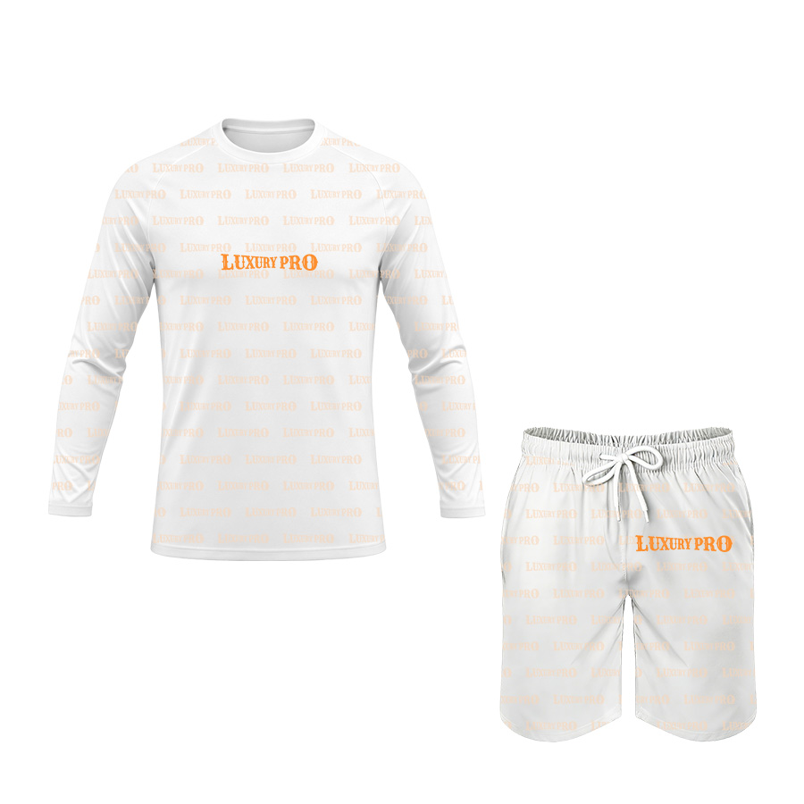 AOP MEG Long Sleeve Crew Neck Raglan Jersey With Universal Bird's Eye Fabric Boardshorts