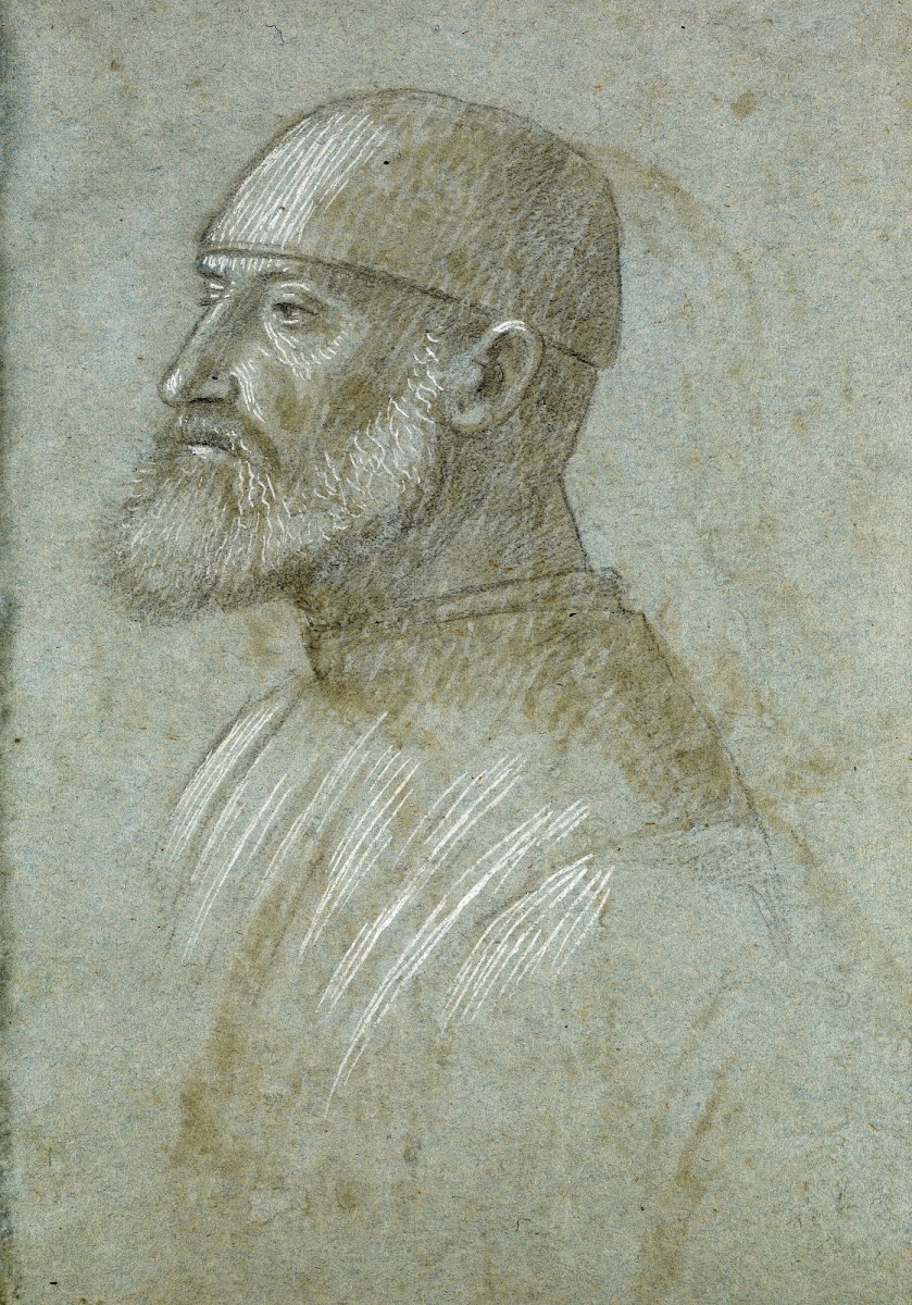 Head of Bearded Man Wearing a Cap in Profile to the Left 1460 1499