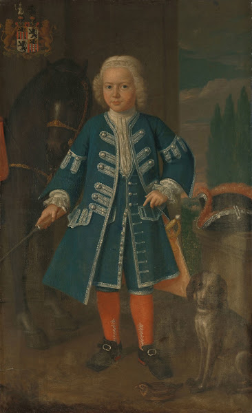 Portrait of Diederik van Hemert Lord of Babyloniënbroek at six years of age 1735