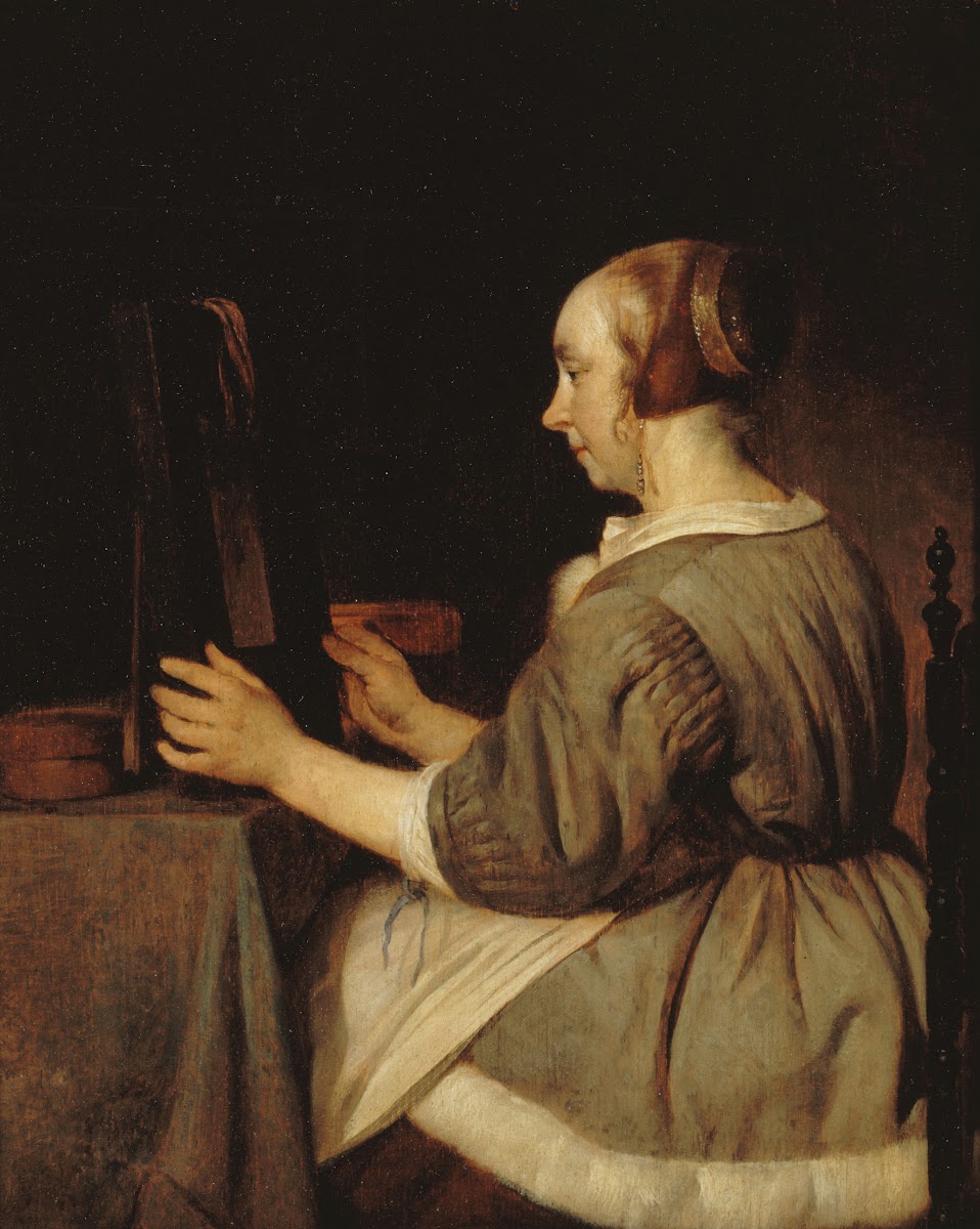 Femme au miroir 1662