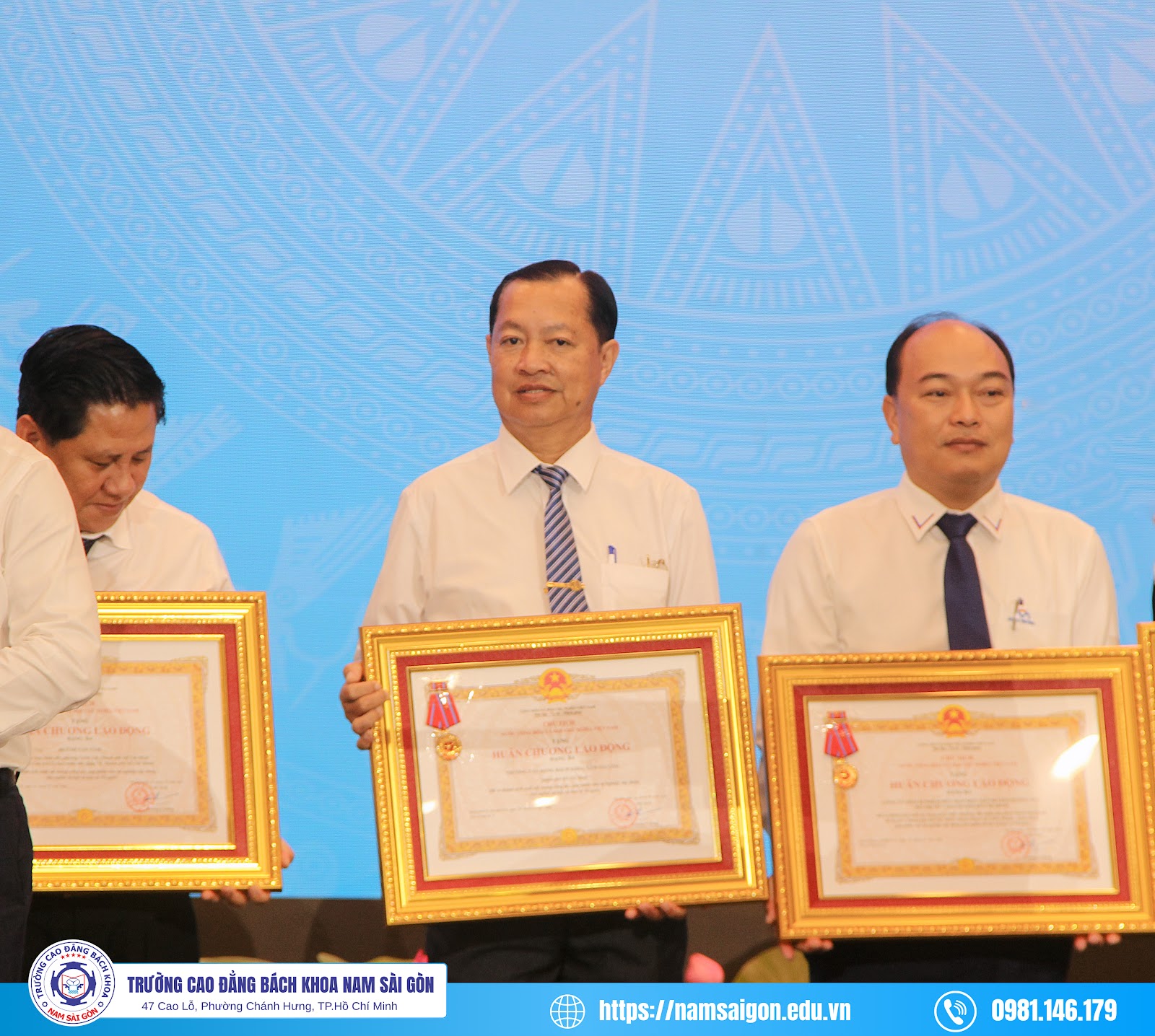 Trường Cao đẳng Bách khoa Nam Sài Gòn nhận Huân chương Lao động hạng Ba và Cờ thi đua của Chính phủ năm 2026