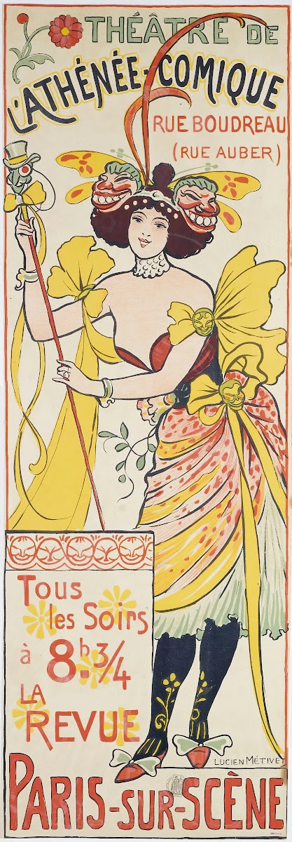 Theâtre De Lathenee Comique Rue Boudreau 1890