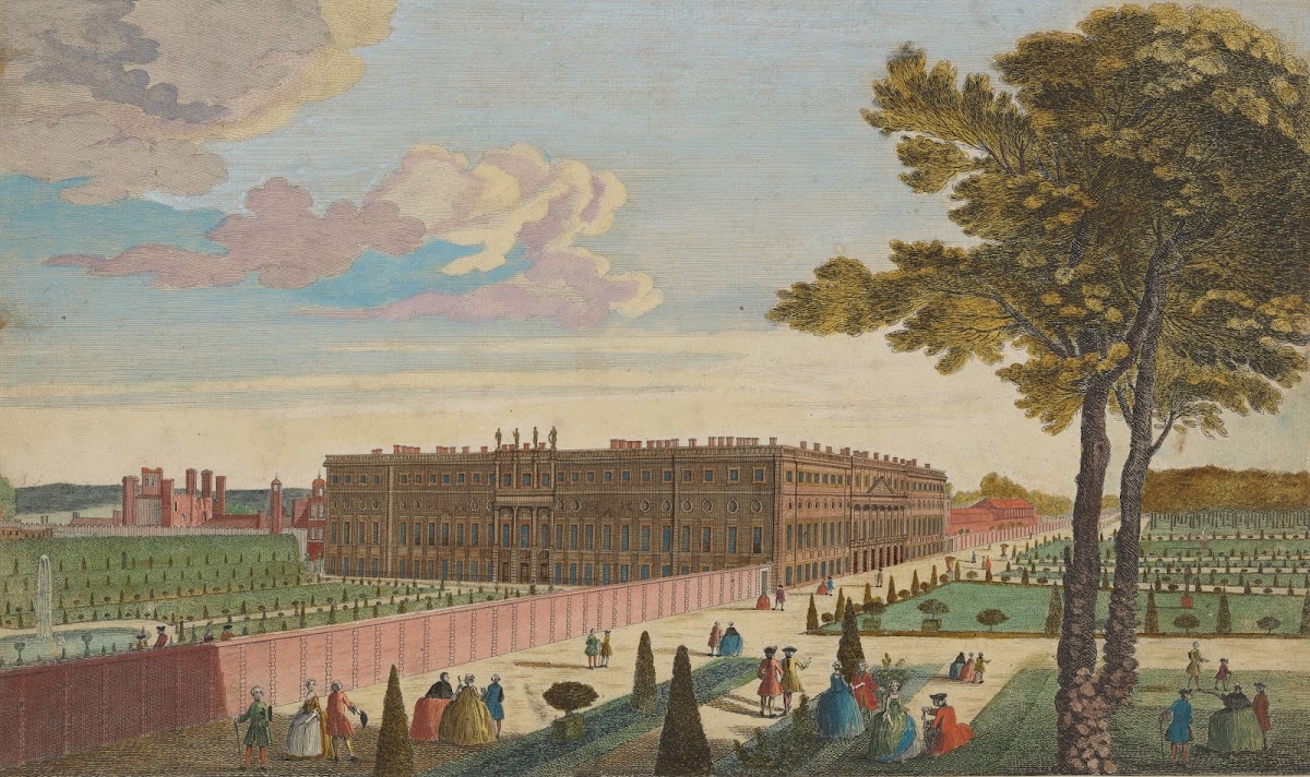 A View of the Royal Palace of Hampton Court 1750