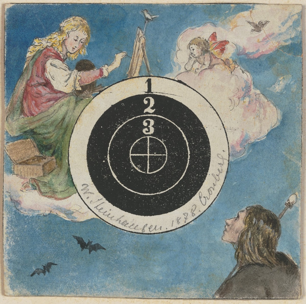 Decorated target 1878