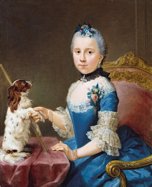 Portrait of Marie Sophie Friedericke von Holzhausen ca 1758