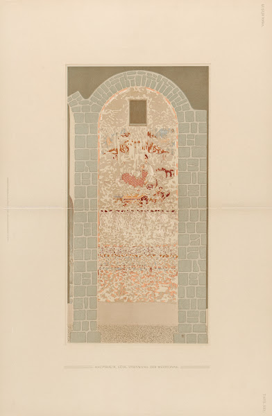 Ḳuṣejr ʻAmra mit einer Karte von Arabia Petraea Pl25 1907